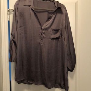 Silk grey blouse